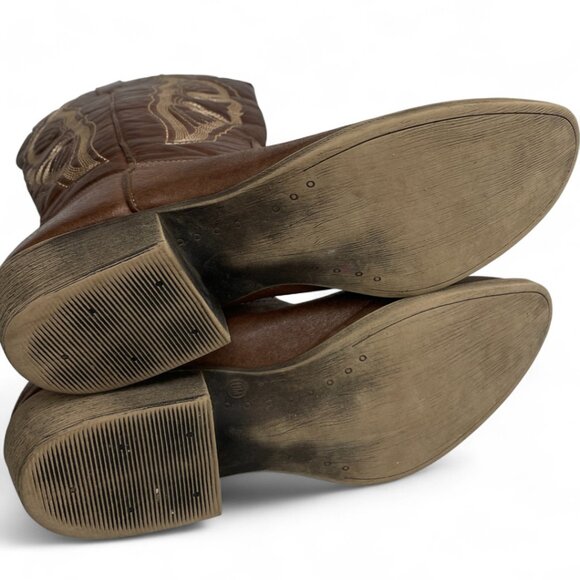 Coconuts Matisse Brown Faux Leather Western Cowgirl Cowboy Boots Women's 11 M - Picture 13 of 13